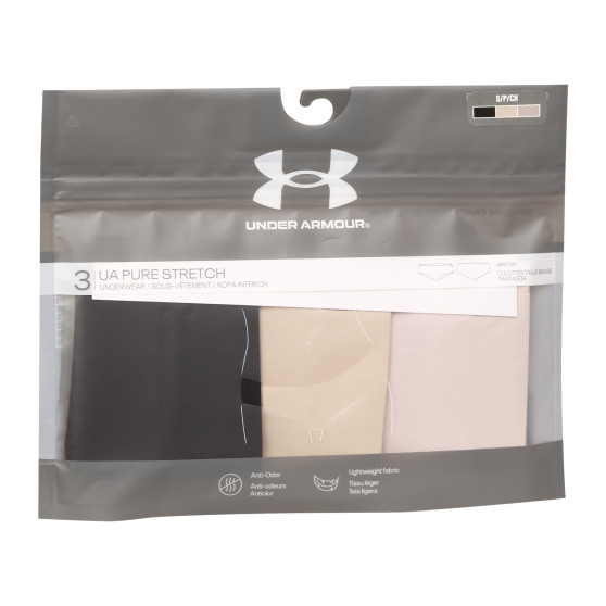 3PACK γυναικείο εσώρουχο Under Armour πολύχρωμο (1325616 004)