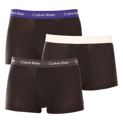 3PACK ανδρικό σορτς μποξεράκι Calvin Klein μαύρο (U2664G-H4X)