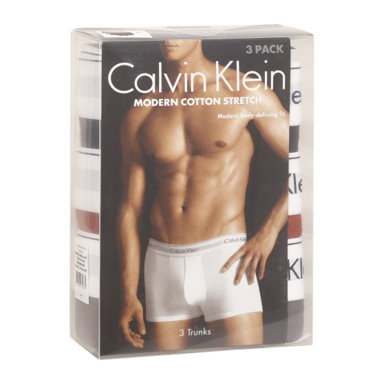 3PACK ανδρικό σορτς μποξεράκι Calvin Klein πολύχρωμο (NB2380A-GWF)