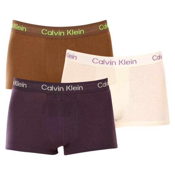 3PACK ανδρικό σορτς μποξεράκι Calvin Klein πολύχρωμο (NB3705A-FZ4)