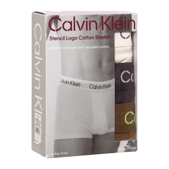 3PACK ανδρικό σορτς μποξεράκι Calvin Klein πολύχρωμο (NB3705A-FZ4)