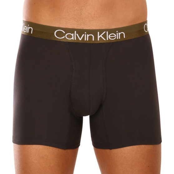 3PACK ανδρικό σορτς μποξεράκι Calvin Klein μαύρο (NB2971A-GZ5)