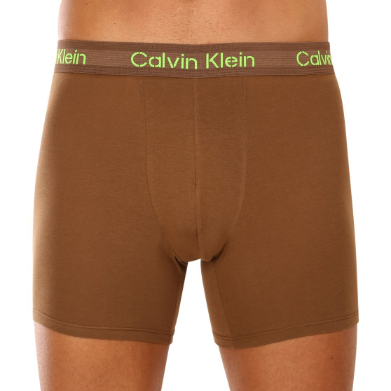 3PACK ανδρικό σορτς μποξεράκι Calvin Klein πολύχρωμο (NB3706A-FZ4)