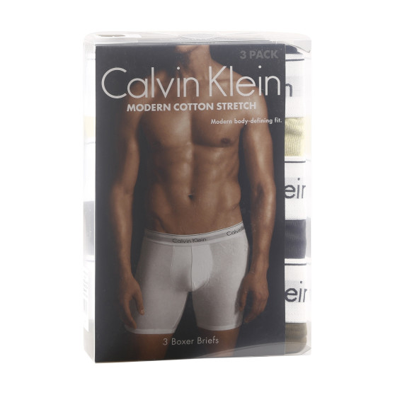 3PACK ανδρικό σορτς μποξεράκι Calvin Klein πολύχρωμο (NB2381A-GW2)