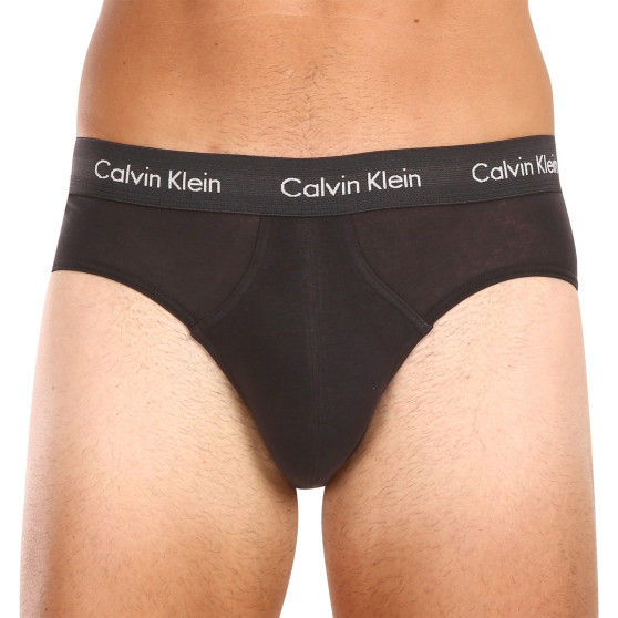 3PACK ανδρικό σλιπ Calvin Klein μαύρο (U2661G-H50)