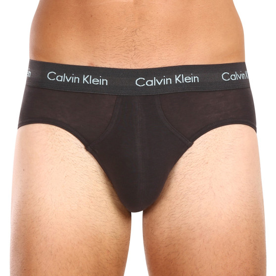 3PACK ανδρικό σλιπ Calvin Klein μαύρο (U2661G-H50)