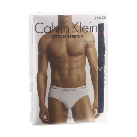 3PACK ανδρικό σλιπ Calvin Klein μαύρο (U2661G-H50)