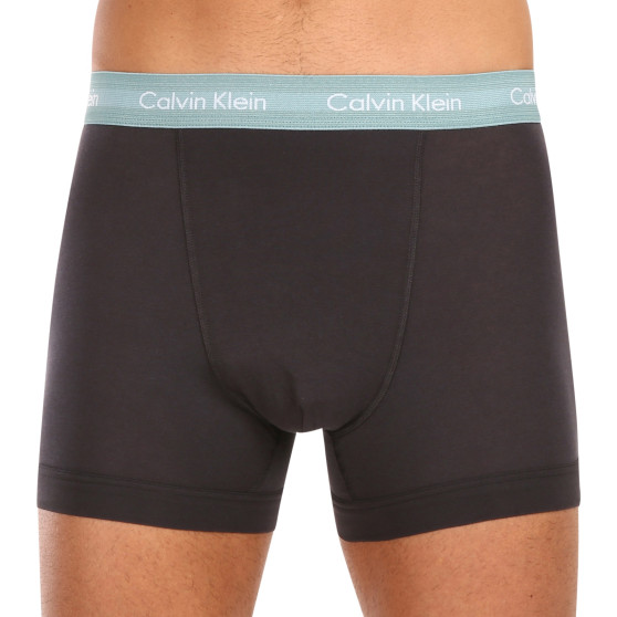 3PACK ανδρικό σορτς μποξεράκι Calvin Klein μαύρο (U2662G-H53)