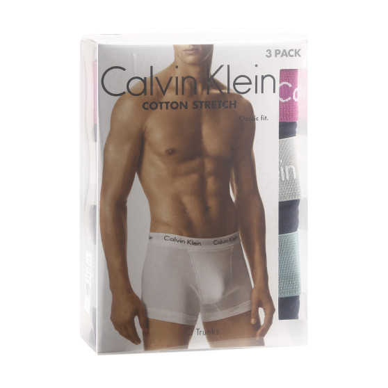 3PACK ανδρικό σορτς μποξεράκι Calvin Klein μαύρο (U2662G-H53)