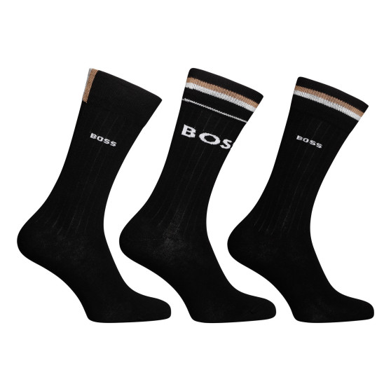 3PACK κάλτσες BOSS high black (50491198 001)