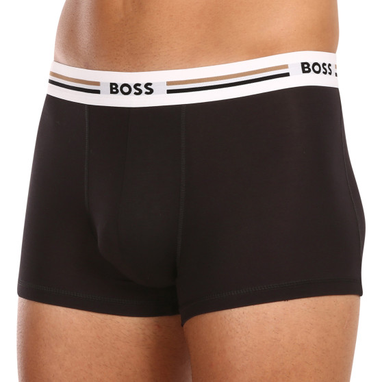 3PACK ανδρικό σορτς μποξεράκι BOSS μαύρο (50492200 001)