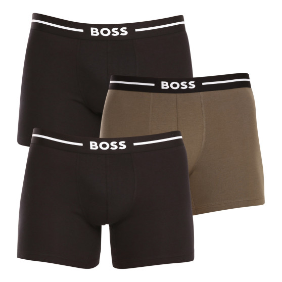 3PACK ανδρικό σορτς μποξεράκι BOSS πολύχρωμο (50499400 963)