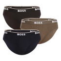 3PACK ανδρικό σλιπ BOSS πολύχρωμο (50499429 964)