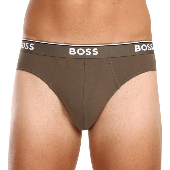 3PACK ανδρικό σλιπ BOSS πολύχρωμο (50499429 964)