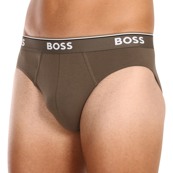 3PACK ανδρικό σλιπ BOSS πολύχρωμο (50499429 964)