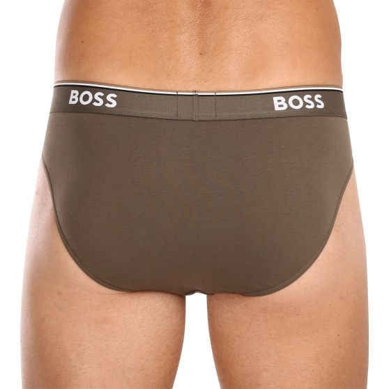 3PACK ανδρικό σλιπ BOSS πολύχρωμο (50499429 964)