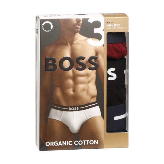 3PACK ανδρικό σλιπ BOSS πολύχρωμο (50499432 969)