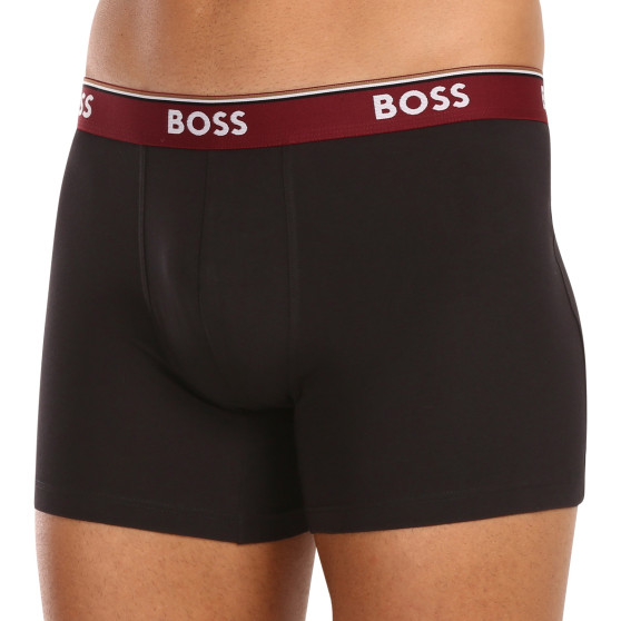 3PACK ανδρικό σορτς μποξεράκι BOSS μαύρο (50499441 972)