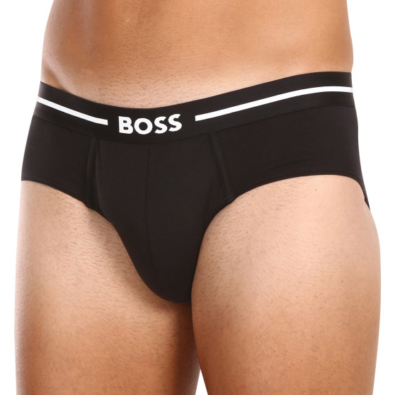 3PACK ανδρικό σλιπ BOSS μαύρο (50510679 001)