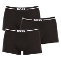 3PACK ανδρικό σορτς μποξεράκι BOSS μαύρο (50510687 001)