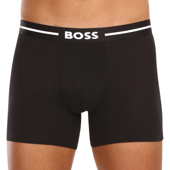 3PACK ανδρικό σορτς μποξεράκι BOSS μαύρο (50510698 001)