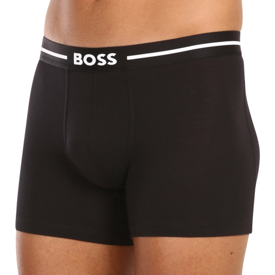 3PACK ανδρικό σορτς μποξεράκι BOSS μαύρο (50510698 001)