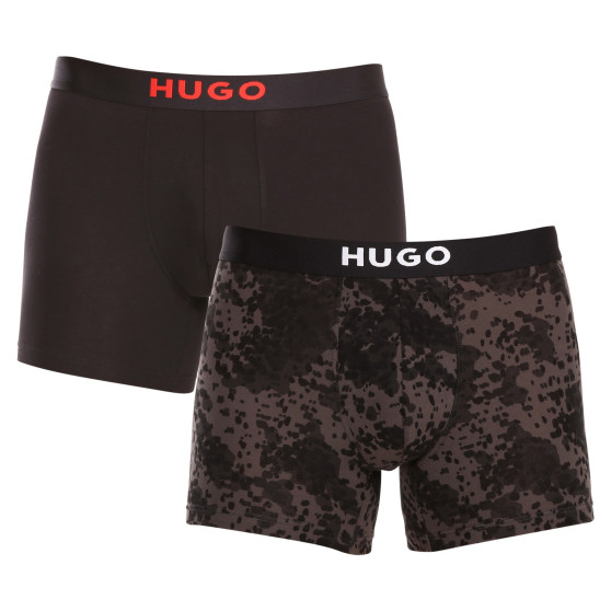 2PACK ανδρικό σορτς μποξεράκι HUGO πολύχρωμο (50501385 969)