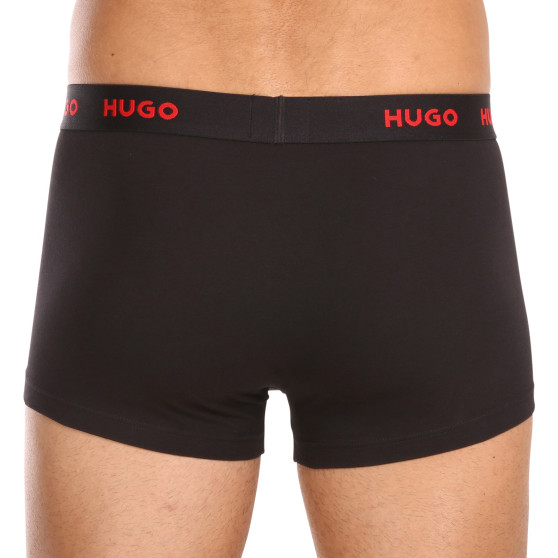 3PACK ανδρικό σορτς μποξεράκι HUGO πολύχρωμο (50469766 303)