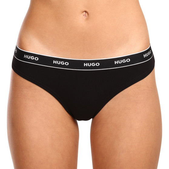 3PACK γυναικείο στρινγκ HUGO πολύχρωμο (50480150 982)