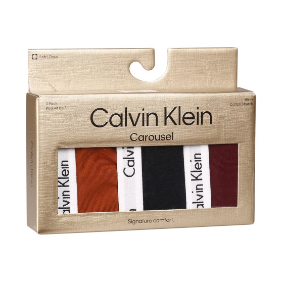 3PACK γυναικείο εσώρουχο Calvin Klein πολύχρωμο (QD5146E-HVT)