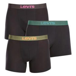 3PACK ανδρικό σορτς μποξεράκι Levis μαύρο (701224662 001)