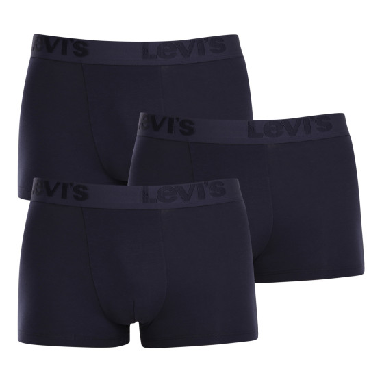 3PACK ανδρικό σορτς μποξεράκι Levis σκούρο μπλε (905042001 002)