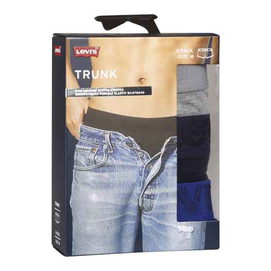 3PACK ανδρικό σορτς μποξεράκι Levis πολύχρωμο (905042001 022)