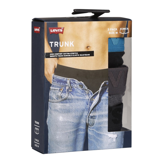 3PACK ανδρικό σορτς μποξεράκι Levis πολύχρωμο (905042001 023)