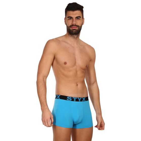 3PACK ανδρικά σορτς μποξεράκια Styx αθλητικά ελαστικά oversized πολύχρωμα (3R10379)