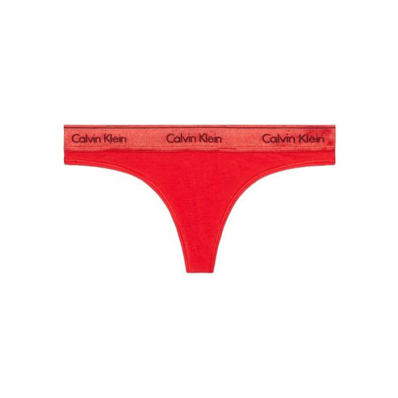 Γυναικείο στρινγκ Calvin Klein oversized κόκκινο (QF7450E-XAT)