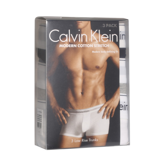 3PACK ανδρικό σορτς μποξεράκι Calvin Klein μαύρο (NB1085A-MP1)