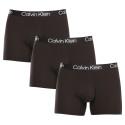 3PACK ανδρικό σορτς μποξεράκι Calvin Klein μαύρο (NB2971A-7VI)