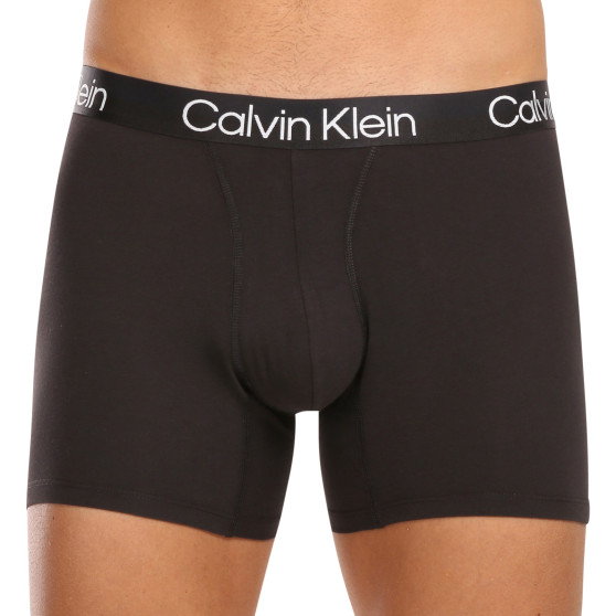 3PACK ανδρικό σορτς μποξεράκι Calvin Klein μαύρο (NB2971A-7VI)