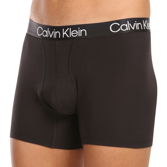 3PACK ανδρικό σορτς μποξεράκι Calvin Klein μαύρο (NB2971A-7VI)