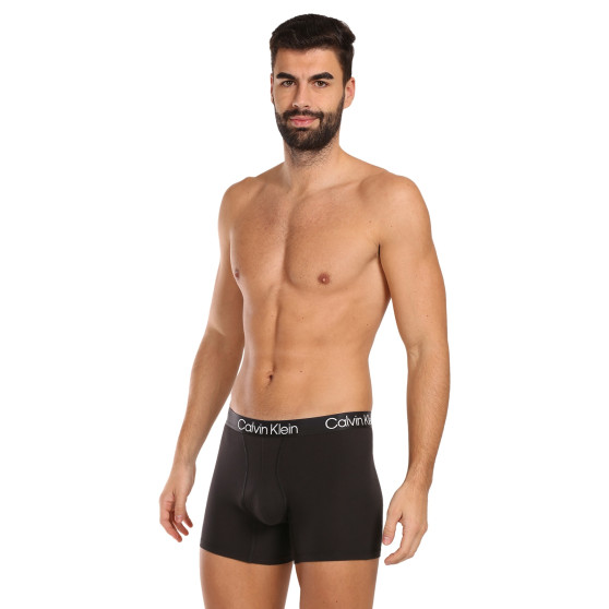 3PACK ανδρικό σορτς μποξεράκι Calvin Klein μαύρο (NB2971A-7VI)