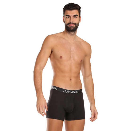 3PACK ανδρικό σορτς μποξεράκι Calvin Klein μαύρο (NB2971A-7VI)