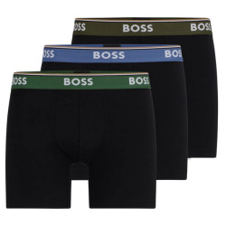 3PACK ανδρικό σορτς μποξεράκι BOSS μαύρο (50508950 971)