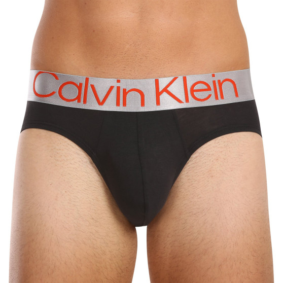 3PACK ανδρικό σλιπ Calvin Klein μαύρο (NB3129A-GTB)