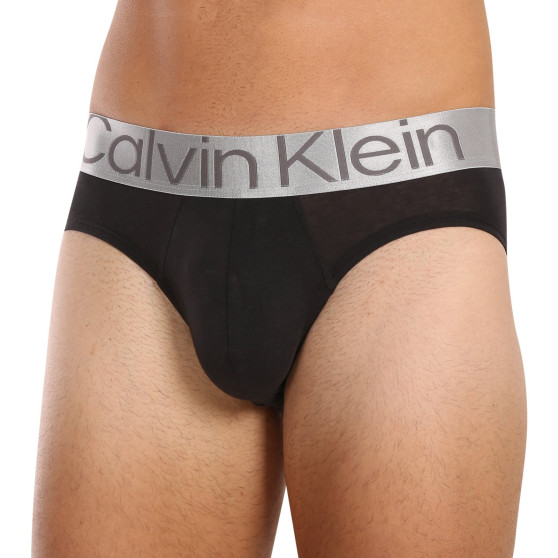 3PACK ανδρικό σλιπ Calvin Klein μαύρο (NB3129A-GTB)