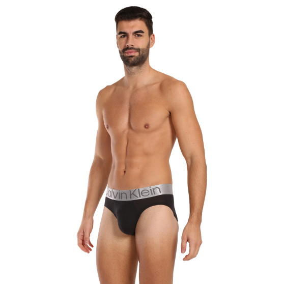 3PACK ανδρικό σλιπ Calvin Klein μαύρο (NB3129A-GTB)