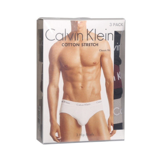 3PACK ανδρικό σλιπ Calvin Klein μαύρο (U2661G-H54)