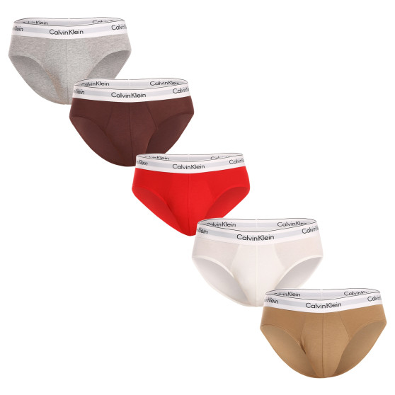 5PACK ανδρικό σλιπ Calvin Klein πολύχρωμο (NB3763A-I31)