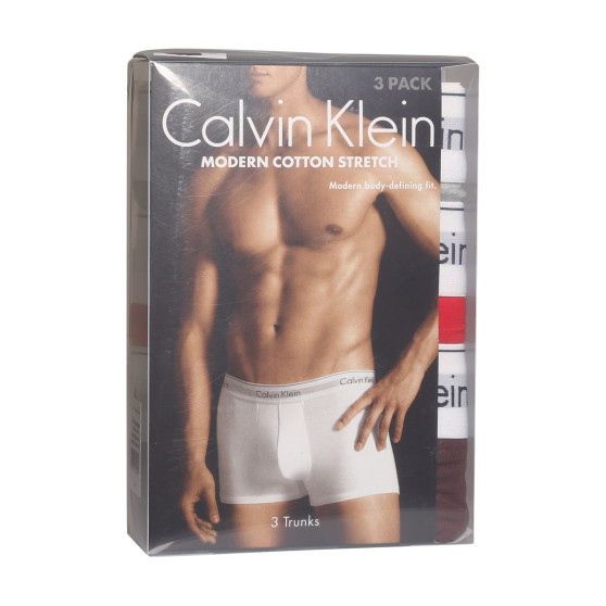 3PACK ανδρικό σορτς μποξεράκι Calvin Klein πολύχρωμο (NB2380A-GVZ)