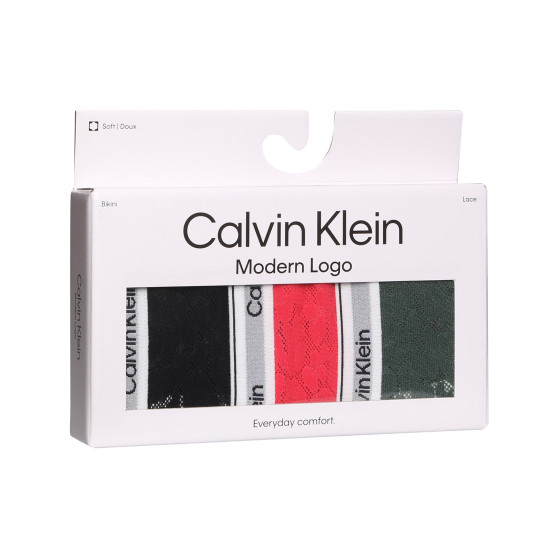 3PACK γυναικείο εσώρουχο Calvin Klein πολύχρωμο (QD5069E-GP6)